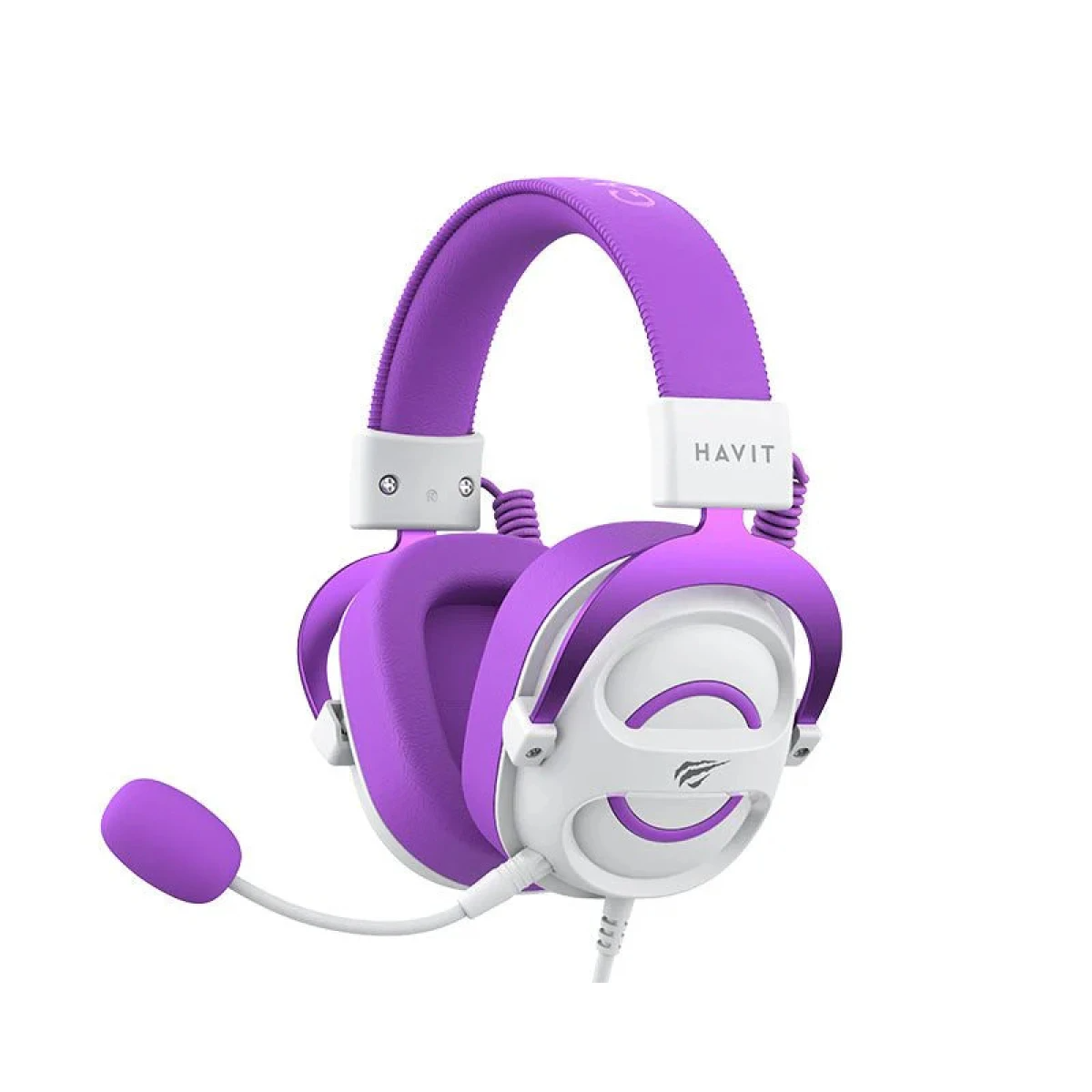 HAVIT H2002E Gaming Headset with 3.5mm Jack - White/Purple HAVIT H2002E Gaming Headset with 3.5mm Jack - White/Purple